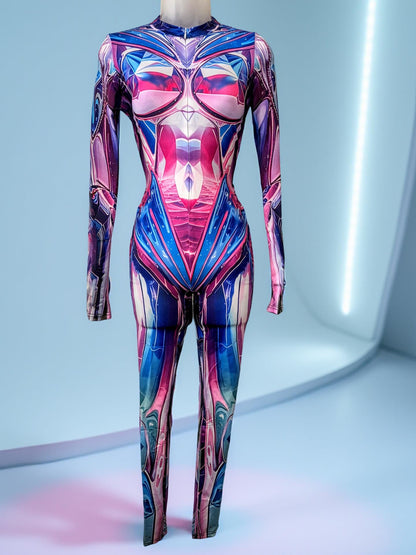 Starlit Spectrum Metallic Mirage Jumpsuit