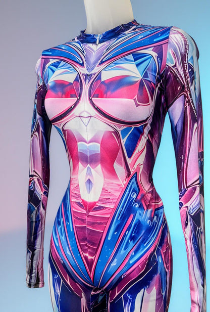 Starlit Spectrum Metallic Mirage Jumpsuit