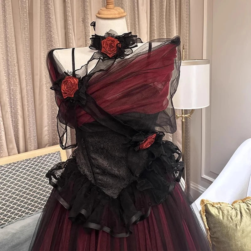 Bodice and rose detail