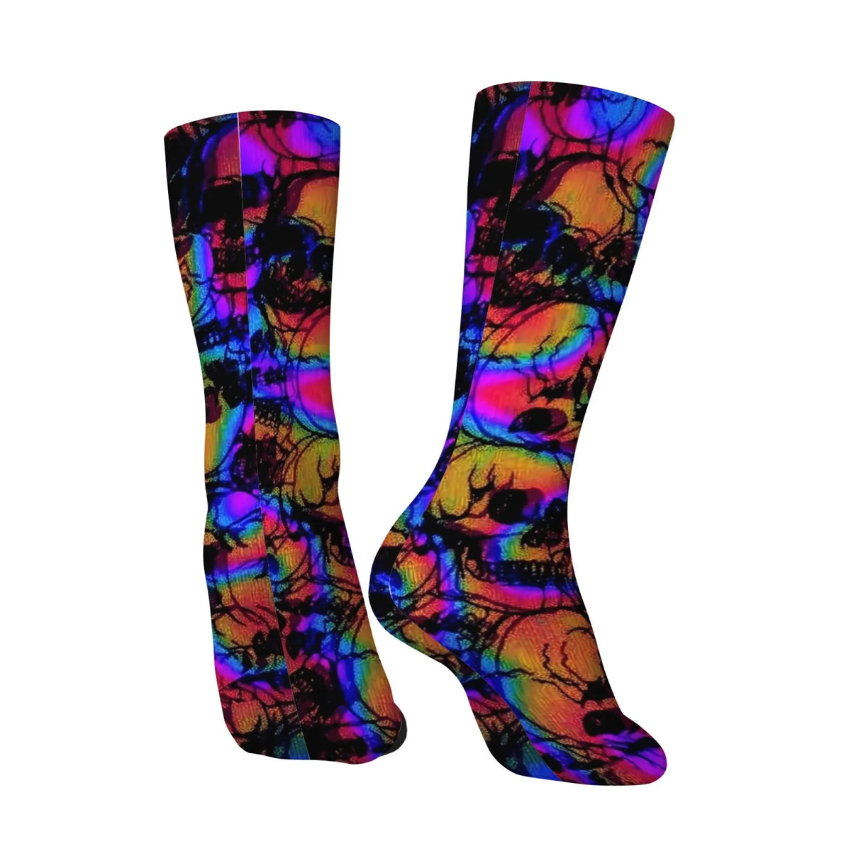 Skull print socks front view
