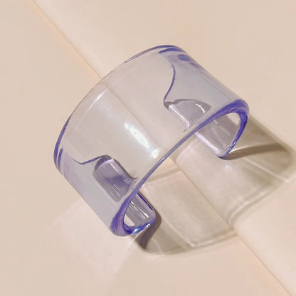 Lilac Haze chunky resin cuff bracelet