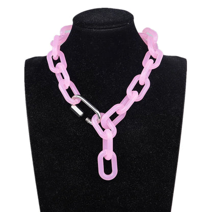 Pink Jelly acrylic chain