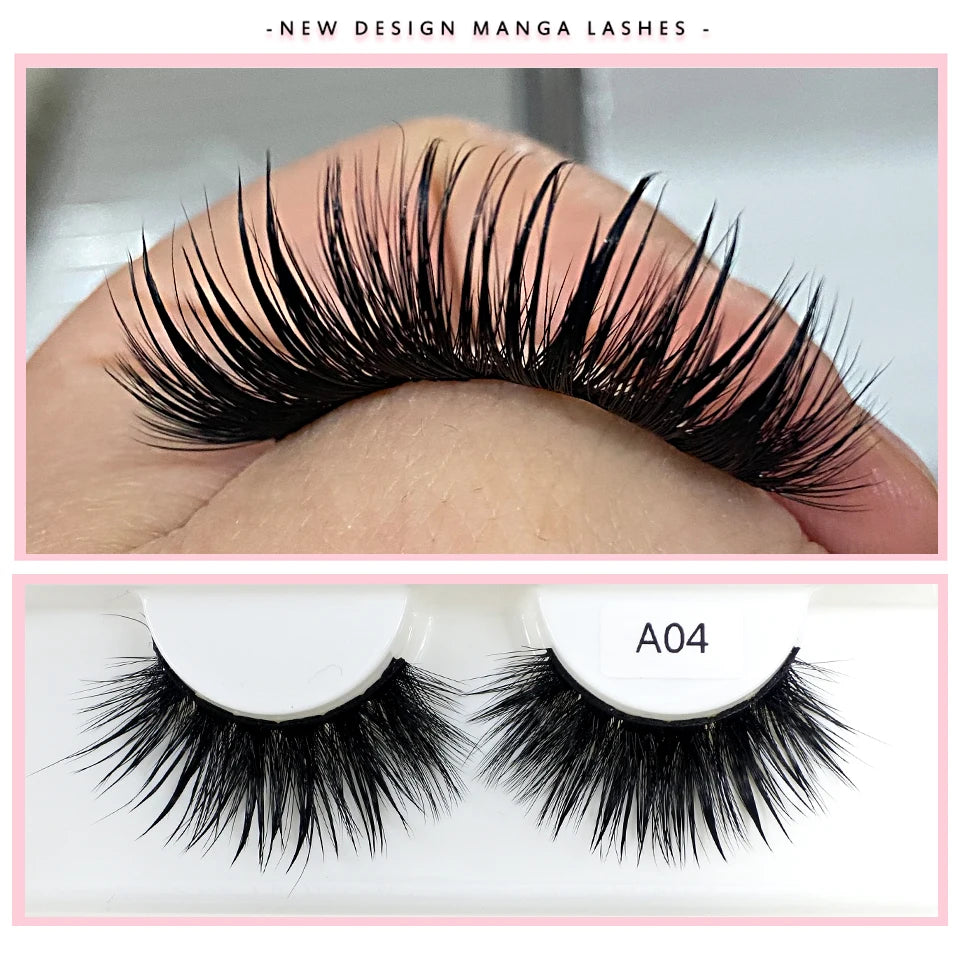 Style A04 spiked manga lash