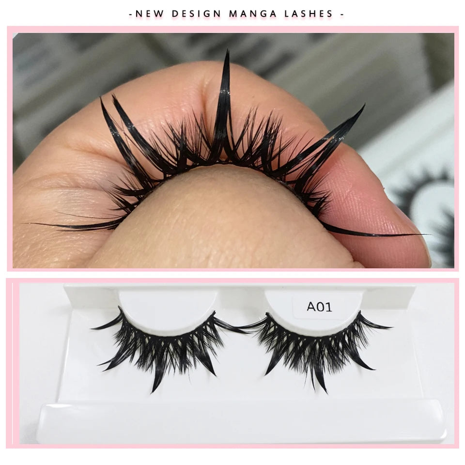 Style A01 spiked manga lash
