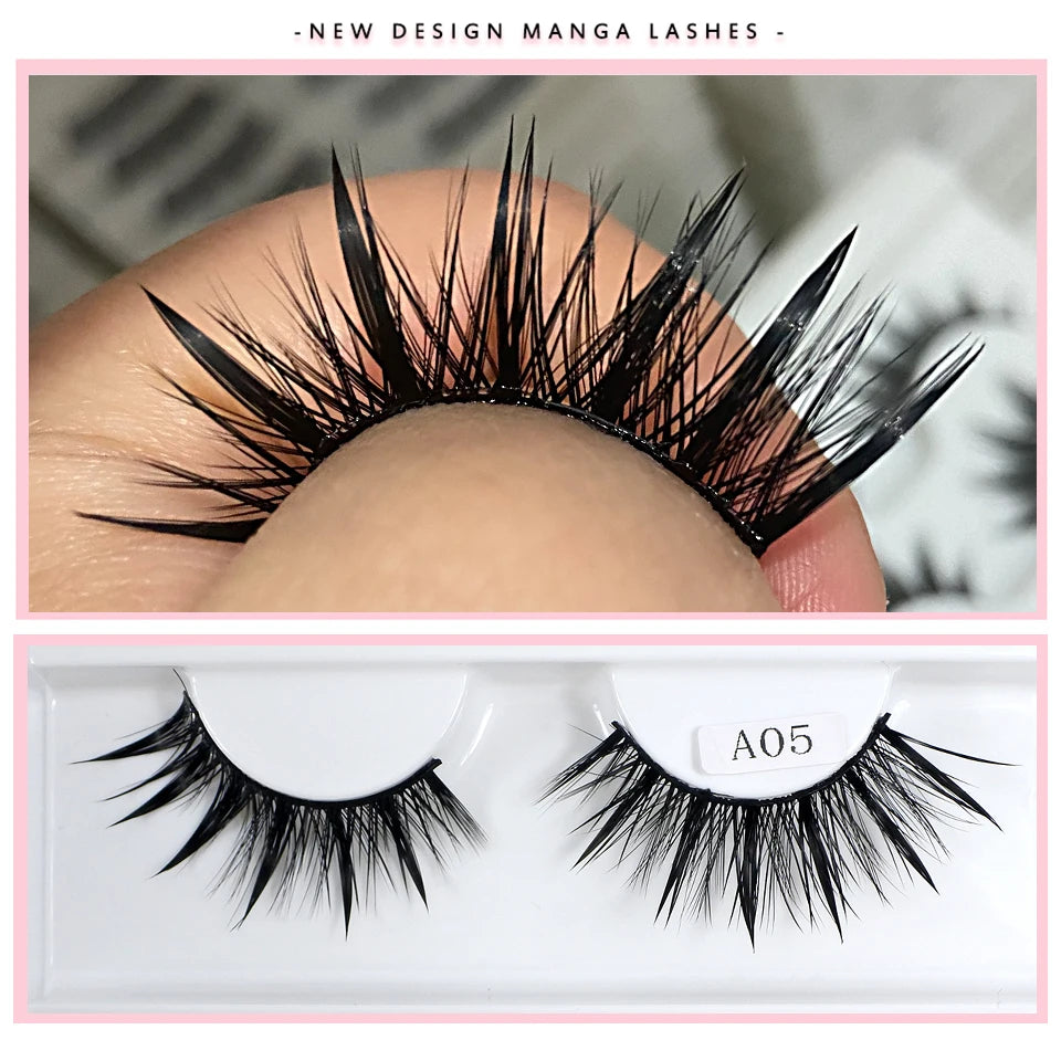Style A05 spiked manga lash