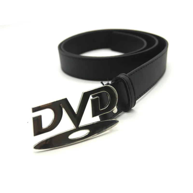 DVD belt black with buckle