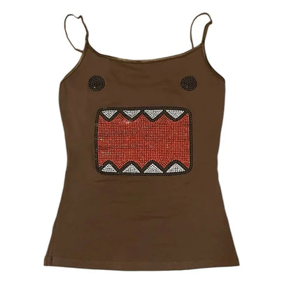 Rhinestone monster cami full length