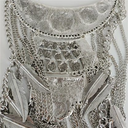Necklace worn styling view