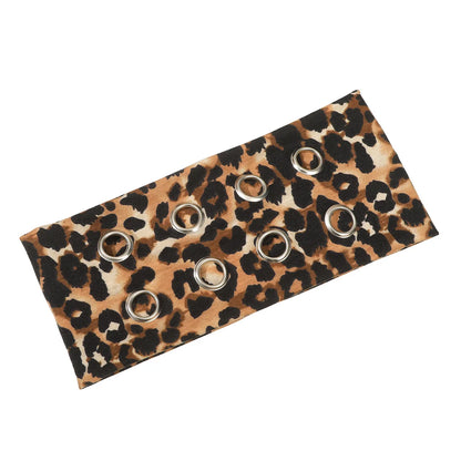 Wildcat Print eyelet stretch headband
