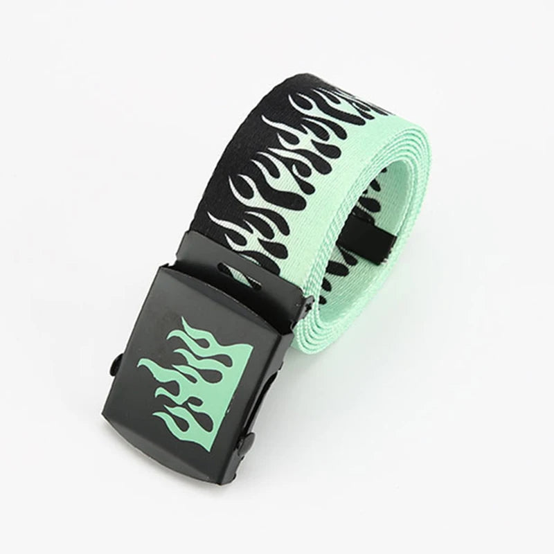 Mint Flame web belt