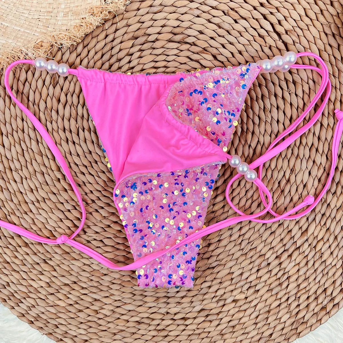 Side tie bikini bottom detail