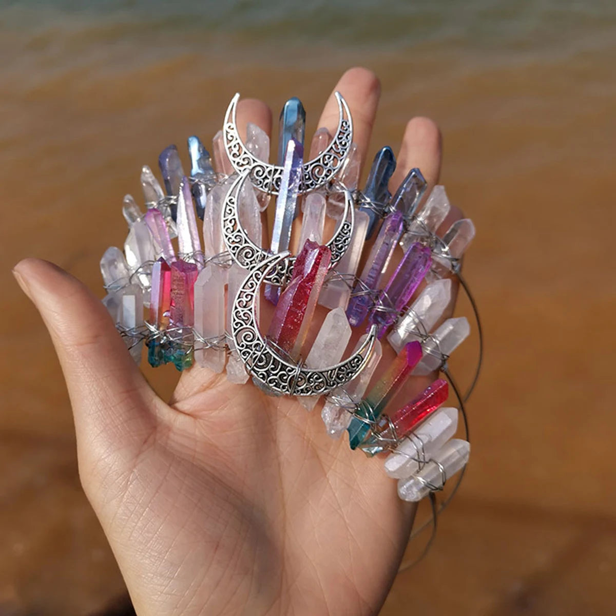 Crystal crown side view