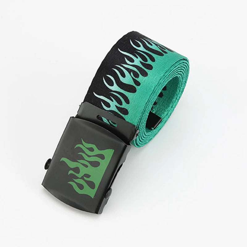 Toxic Jade flame web belt