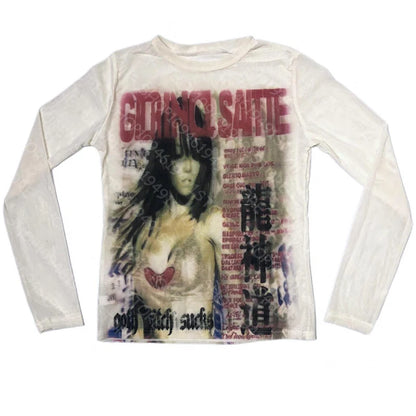 Grunge print detail