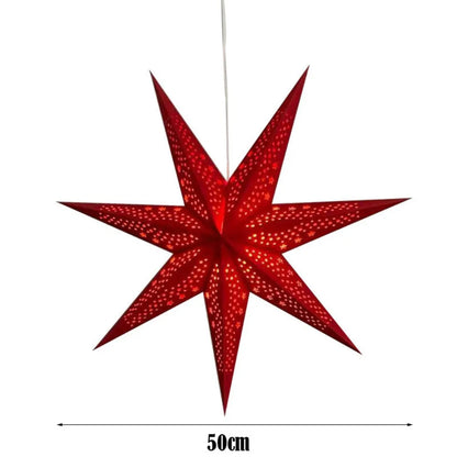 Blood Red paper star lantern