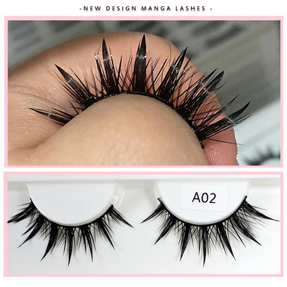 Style A02 spiked manga lash