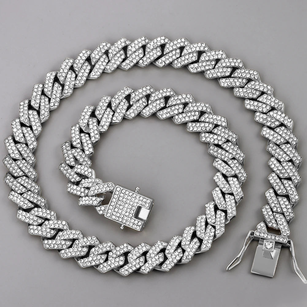 Chrome Ice 03 iced Cuban link chain