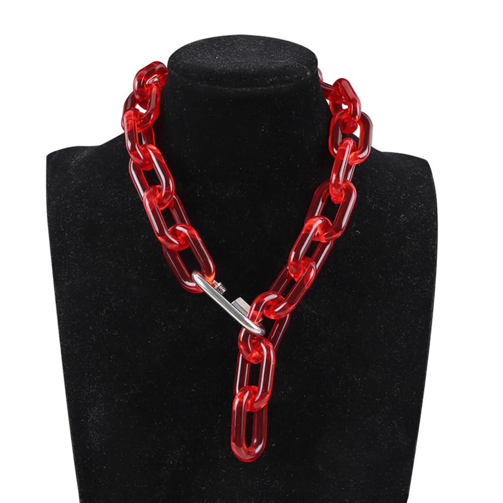 Cherry Bomb red acrylic chain