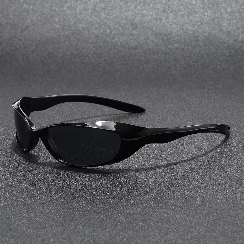 Blackout wraparound sunglasses