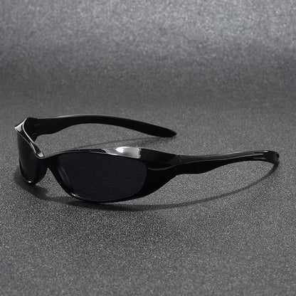 Blackout wraparound sunglasses
