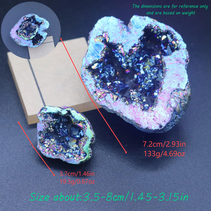 Size reference - geodes range from about 1.45 to 3.15 inches