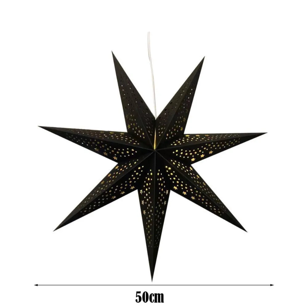 Matte Black paper star lantern