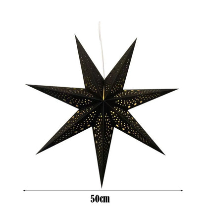 Matte Black paper star lantern