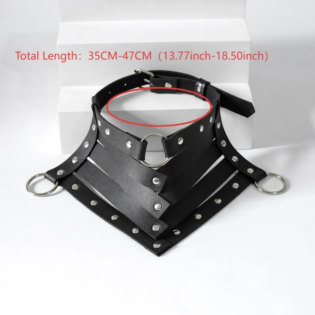 Corset collar on model