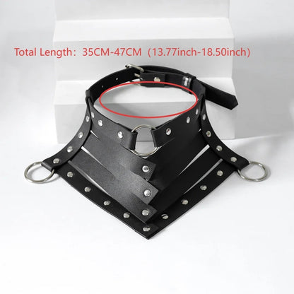 Corset collar on model
