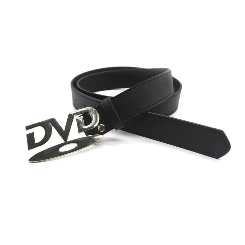 DVD belt black coiled