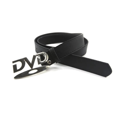 DVD belt black coiled