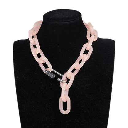 Latte beige acrylic chain