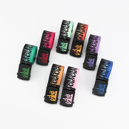 Flame belt colorways scattered