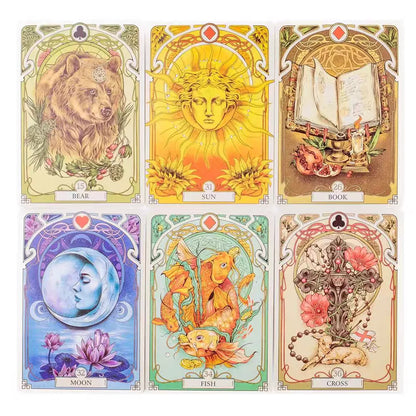Romantic Lenormand Art Nouveau Tarot Oracle Cards