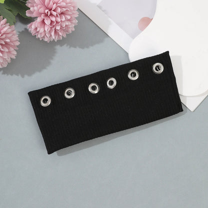 Void Black eyelet stretch headband