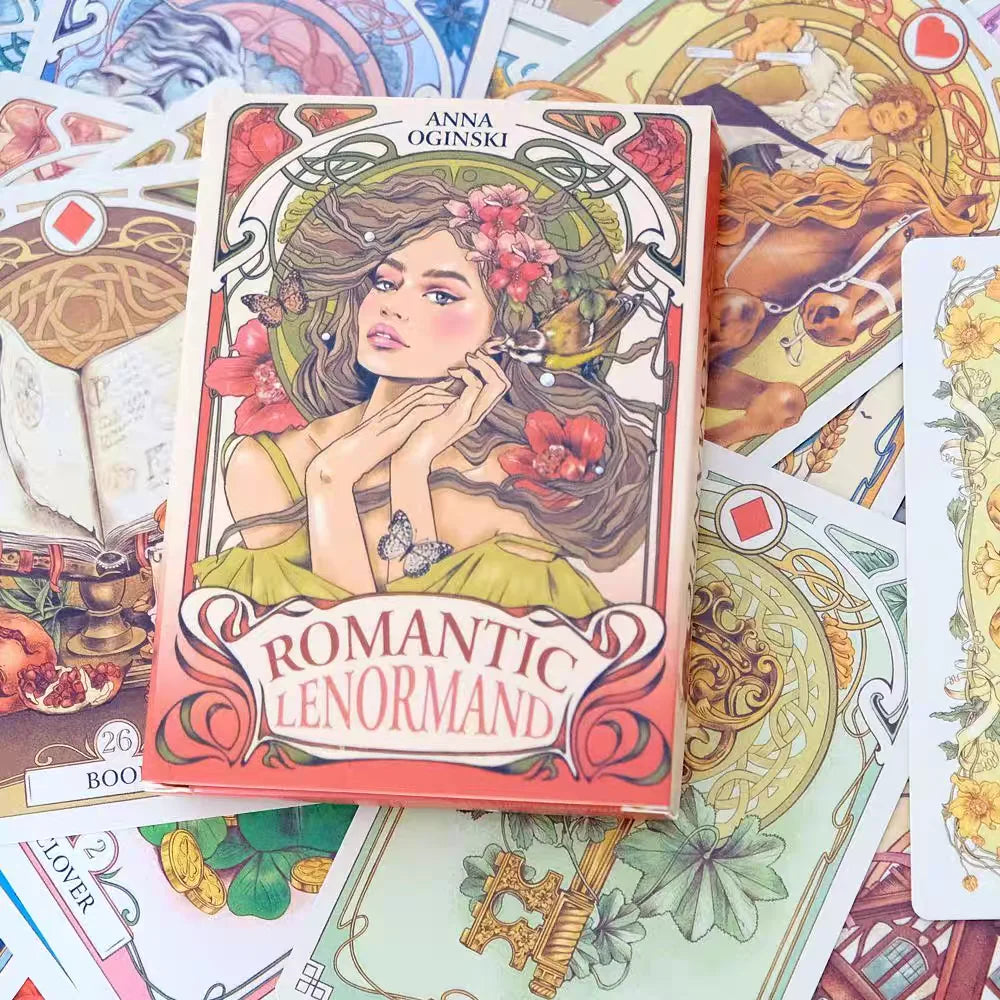 Romantic Lenormand Art Nouveau Tarot Oracle Cards