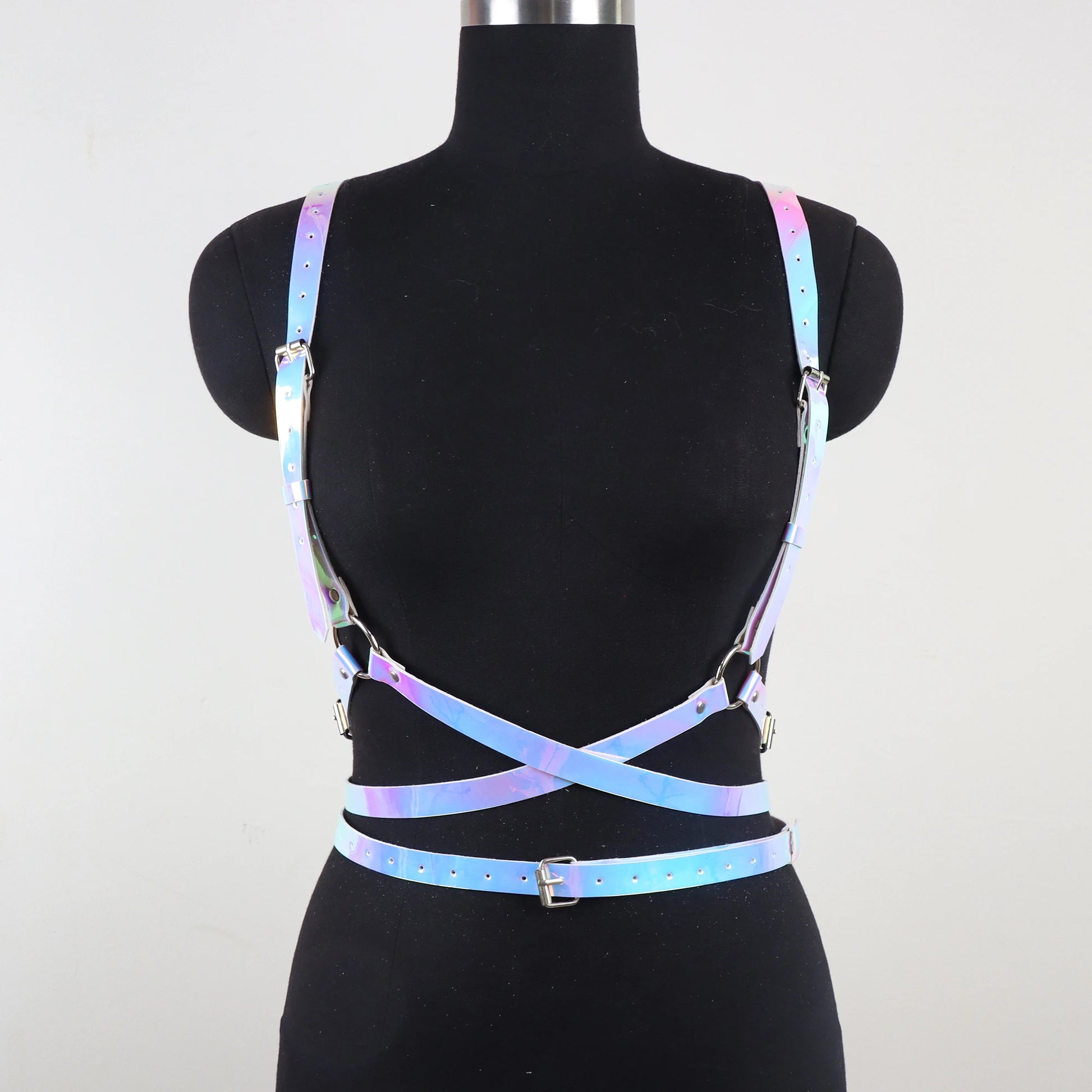 Back strap layout of the harness
