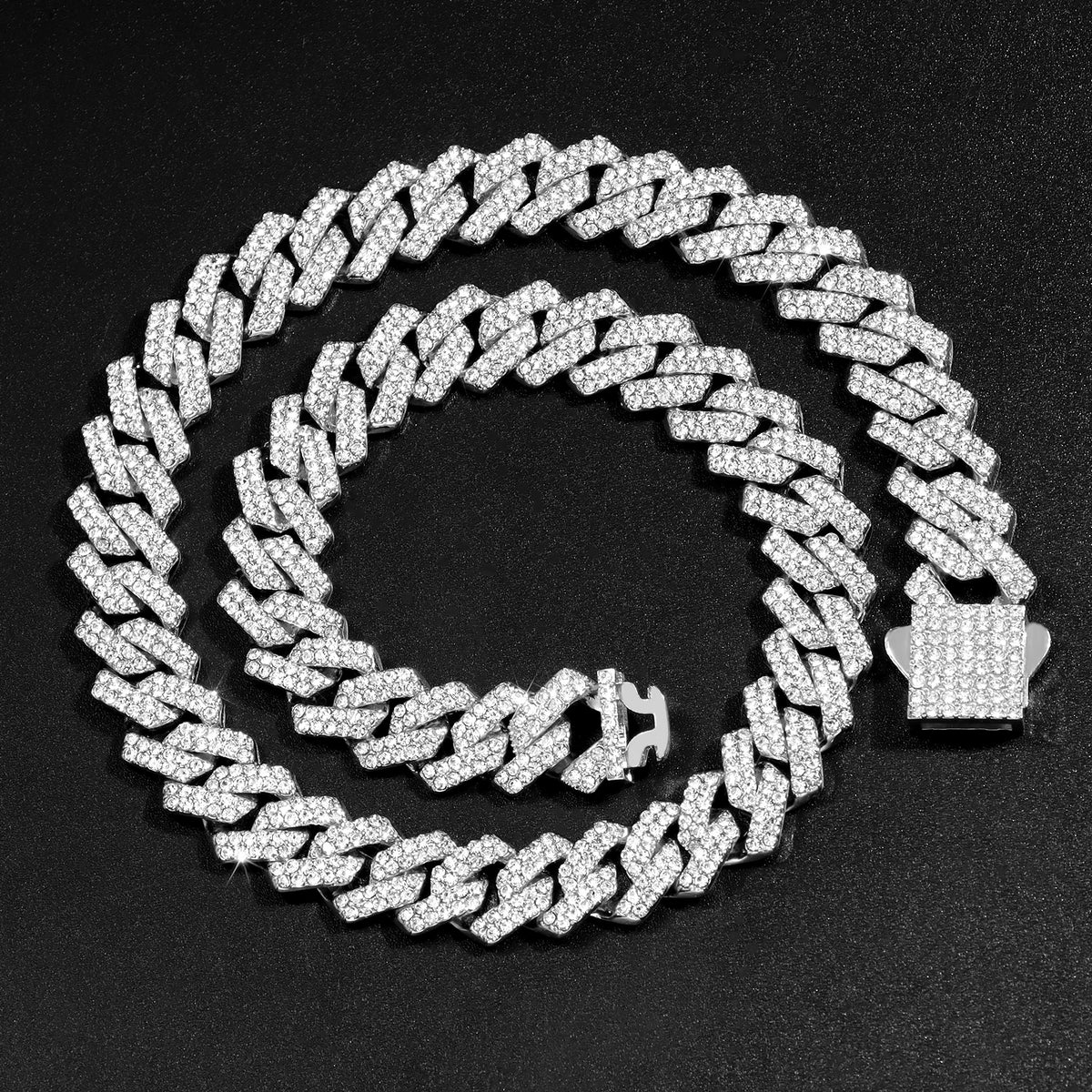 Chrome Ice 02 iced Cuban link chain