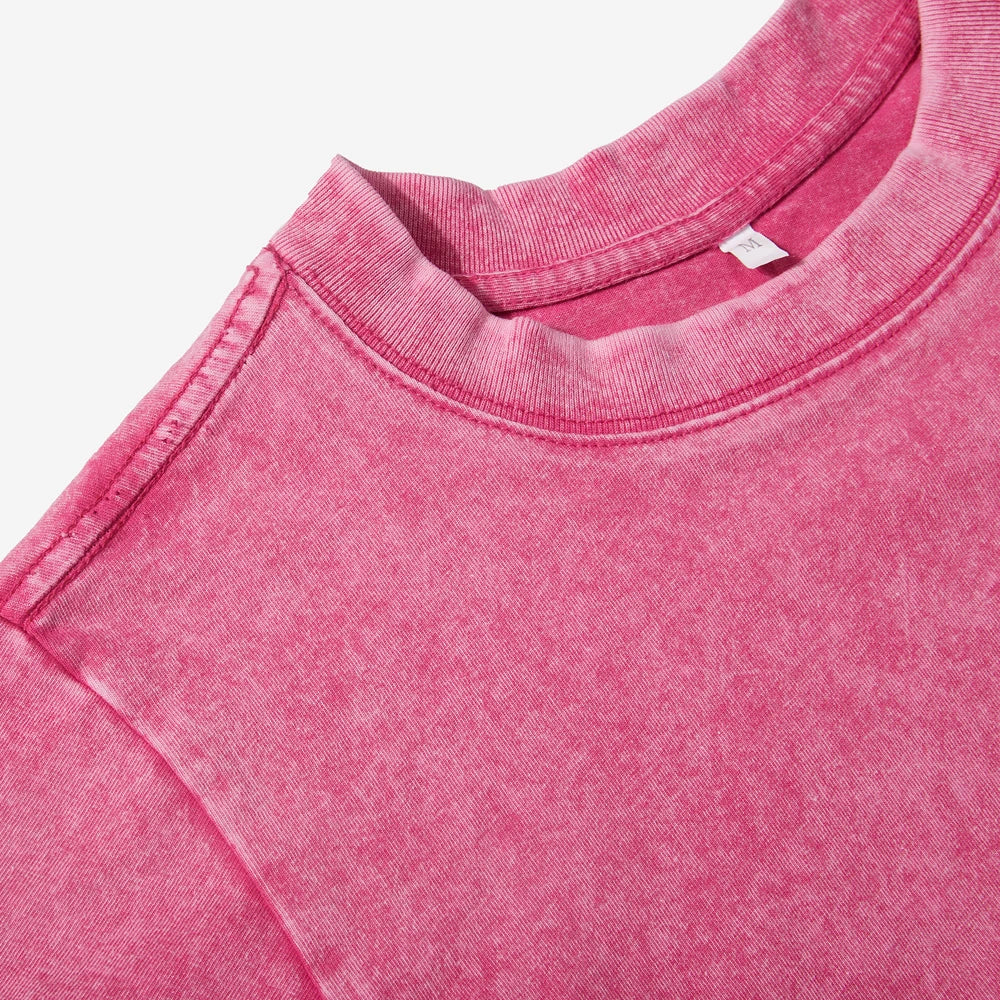 Close up of the mineral washed cotton
