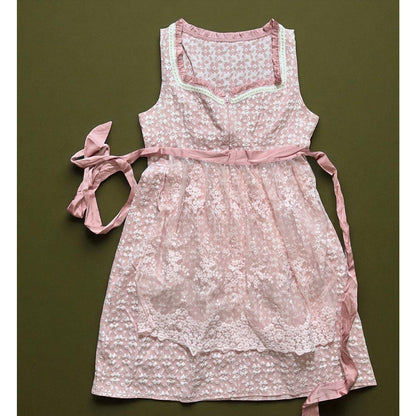 Baby Pink Lace Dirndl Dress Klara