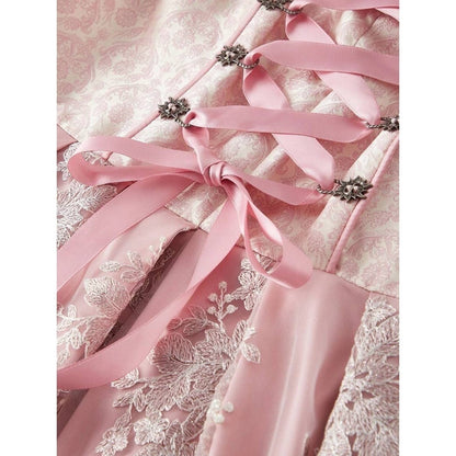 Pink Lace Dirndl Dress Annika