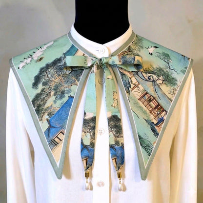 Japanese Landscape Art Collar