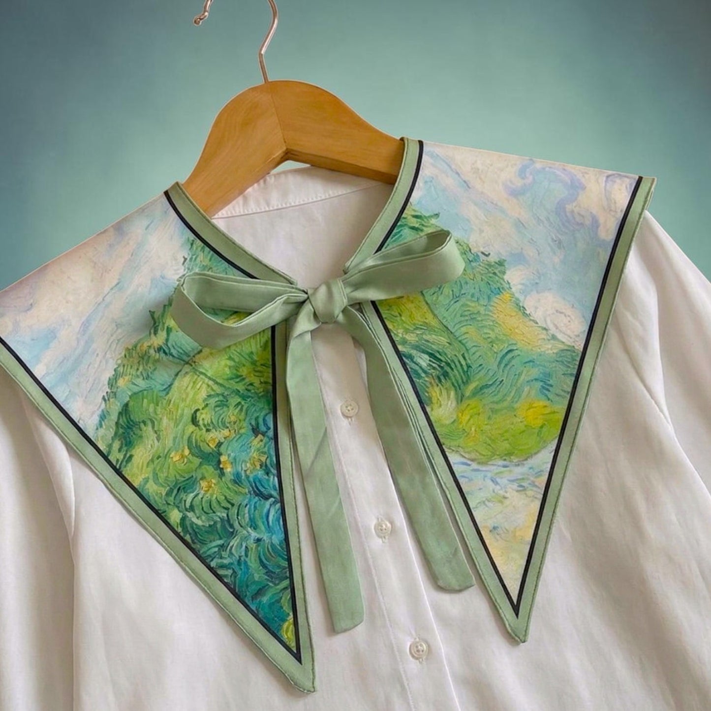 Van Gogh Green Wheat Fields Art Collar