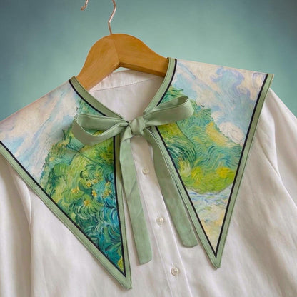 Van Gogh Green Wheat Fields Art Collar