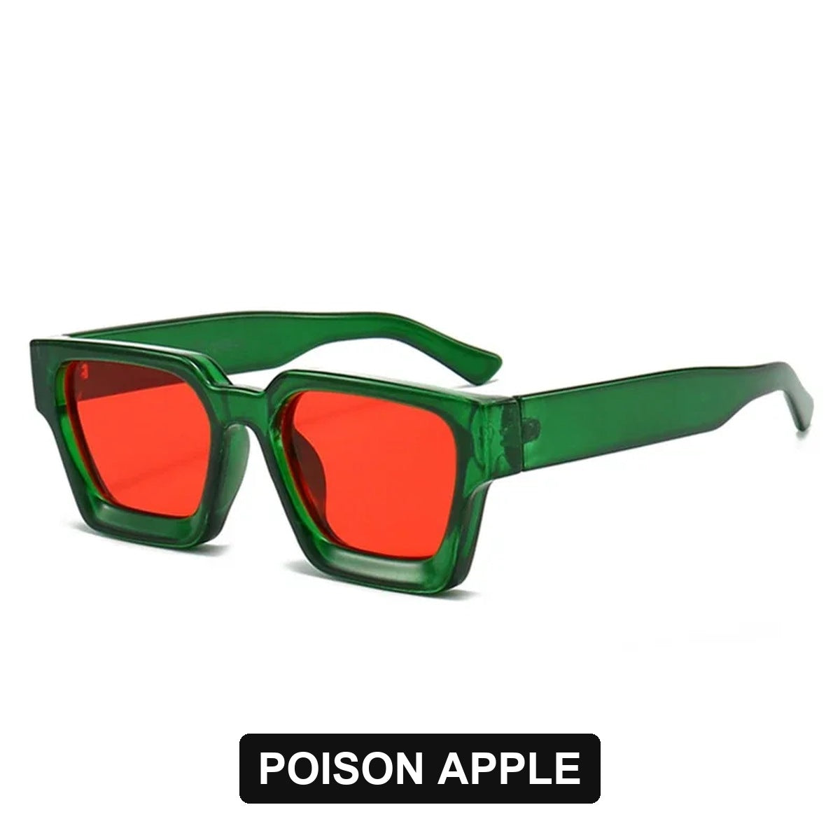 Poison Apple chunky square sunglasses