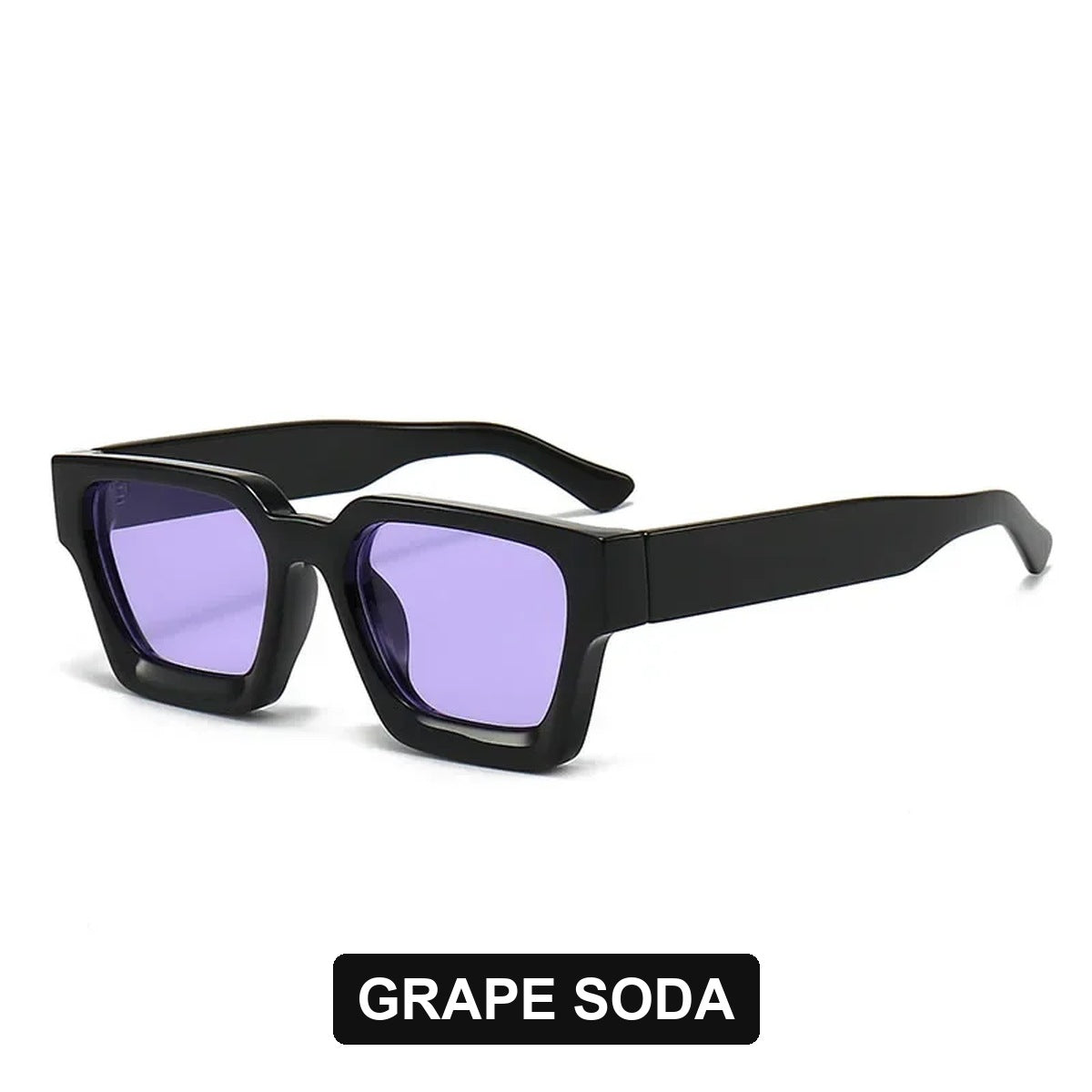 Grape Soda chunky square sunglasses