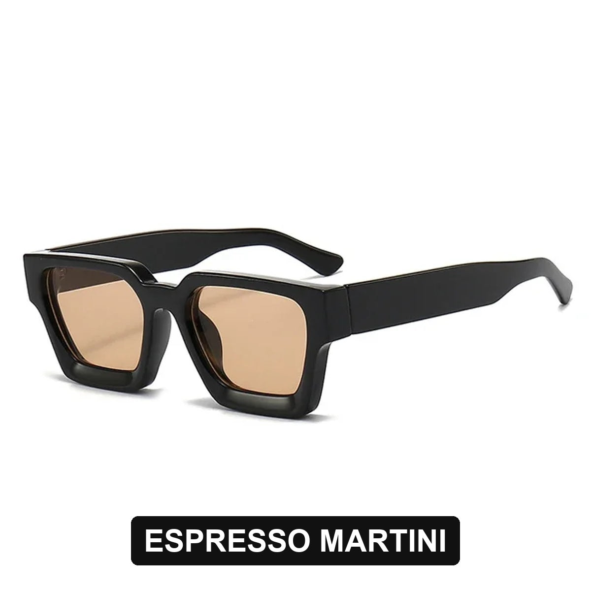 Espresso Martini chunky square sunglasses