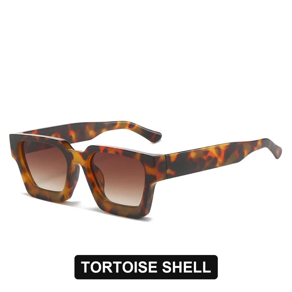 Tortoise Shell chunky square sunglasses
