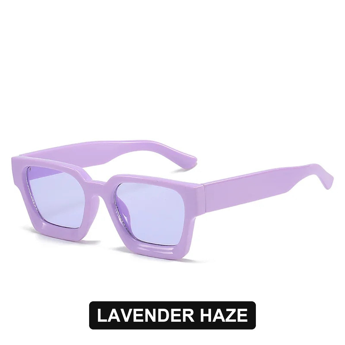 Lavender Haze chunky square sunglasses