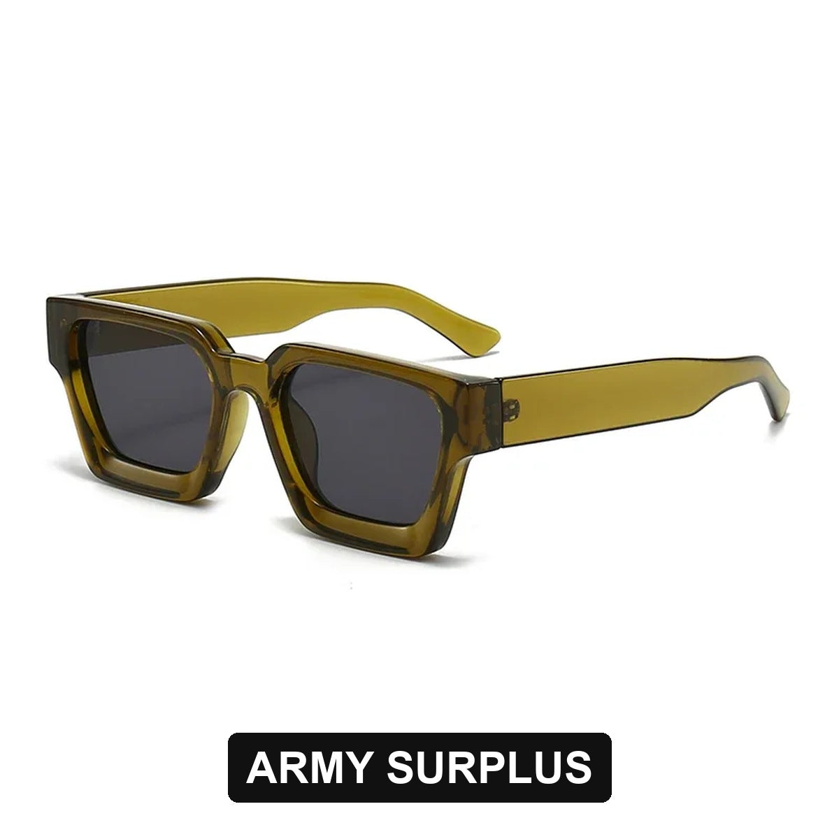 Army Surplus chunky square sunglasses